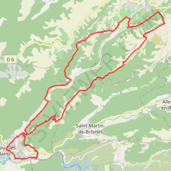 Le plateau de Valensole GPS track, route, trail