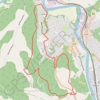 Pradines GPS track, route, trail