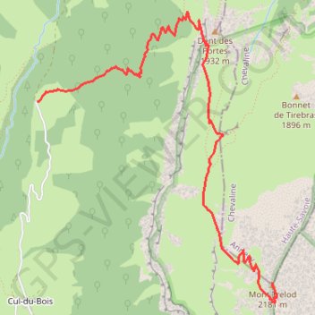 Trélod GPS track, route, trail