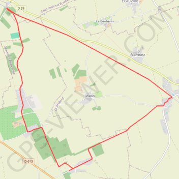 Boucle des vergers - Graveron-Sémerville GPS track, route, trail