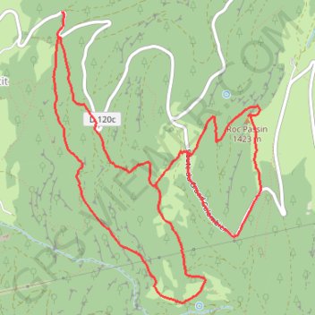 Le Roc Passin GPS track, route, trail
