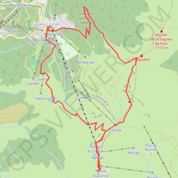Plomb du Cantal Officiel Modifié GPS track, route, trail