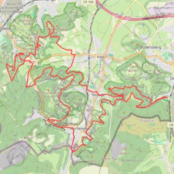 Circuit Dudelange - Esch GPS track, route, trail