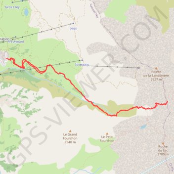Col des Marches GPS track, route, trail