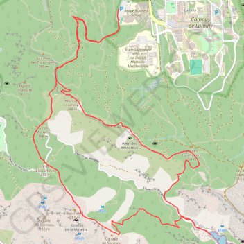 Calanque de Morgiou GPS track, route, trail