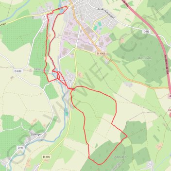 Randonnée autour de Sarrewerden GPS track, route, trail