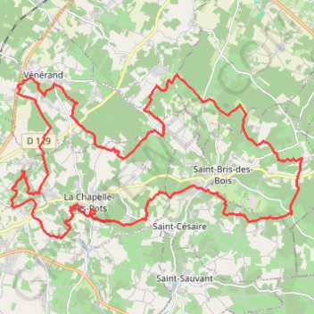 La Chapelle-des-Pots GPS track, route, trail