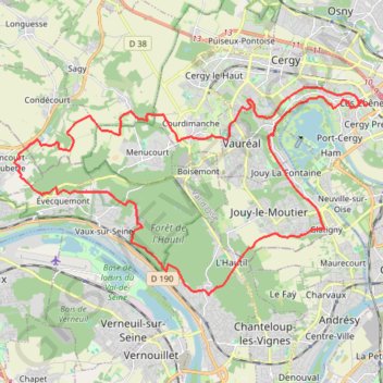 Hautil-Vaux-Evecquemont-Tessancourt GPS track, route, trail