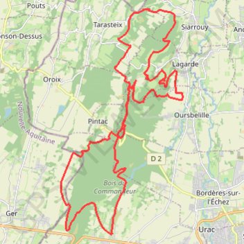 Bois du Commandeur - Ibos GPS track, route, trail