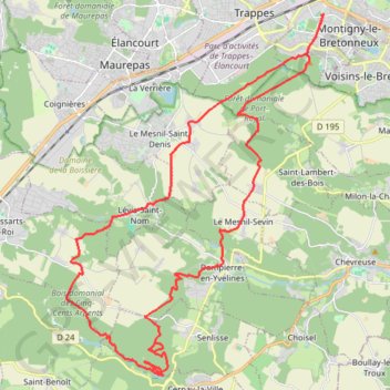 Les Vaux de Cernay GPS track, route, trail