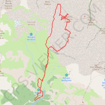 Llena de la Garganta GPS track, route, trail