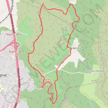 Arbois - Croix de Rognac GPS track, route, trail