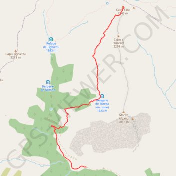 Capu Falu GPS track, route, trail