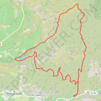 MAUSSANE-LE TOUR DES TRINCADES GPS track, route, trail