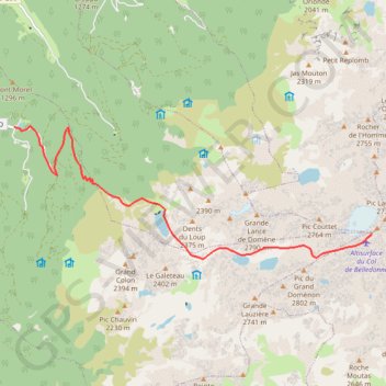 Croix de Belledonne GPS track, route, trail