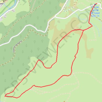 LA CABANE DE SARRÈDE GPS track, route, trail
