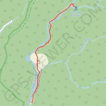 Cascade Paradis GPS track, route, trail