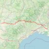 Route Napoléon J1 : Marssac-sur-Tarn à Arles GPS track, route, trail
