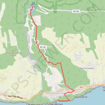 Gite de Basse Vallée - Basse Vallée (Cap Méchant) GPS track, route, trail