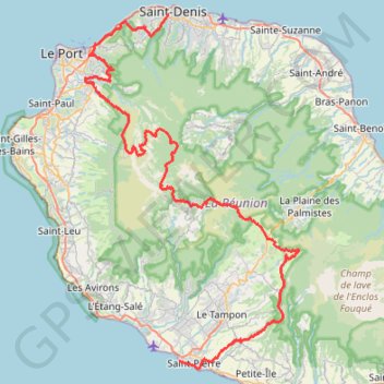 Diagonale des fous 2018 GPS track, route, trail