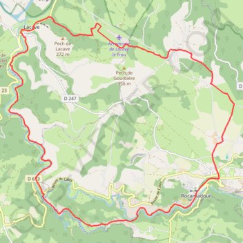 Entre Ouysse et Causse GPS track, route, trail