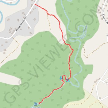 🚶 Trace Saut de Bras du Fort GPS track, route, trail