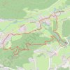 Cascade bouchot de sapois GPS track, route, trail