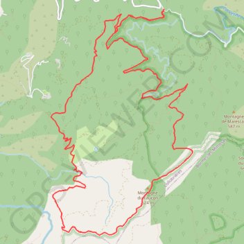 Les menhirs de Lambert - COLLOBRIERES - 83 GPS track, route, trail