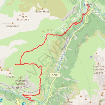 Gavarnie Gèdre GPS track, route, trail