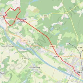 OUZOUER S L GPS track, route, trail