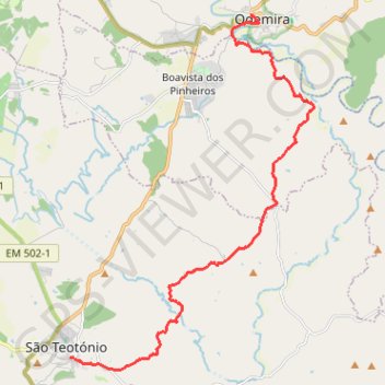 Rota Vicentina - Chemin historique - Étape 5 GPS track, route, trail