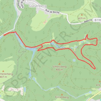 Parcours de la Loeschersbach GPS track, route, trail