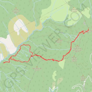 Mont Tournairet (par Clans) GPS track, route, trail