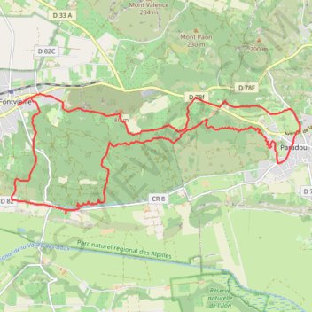L'aqueduc romain - Fontvieille GPS track, route, trail