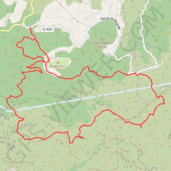Pichauris Puits de l'Aroum GPS track, route, trail