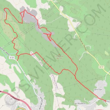 Le Vieux Cannet-Le Recoux-Les Ubacs GPS track, route, trail