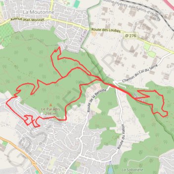 Carqueiranne GPS track, route, trail
