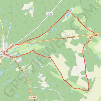 Les Tourbières GPS track, route, trail