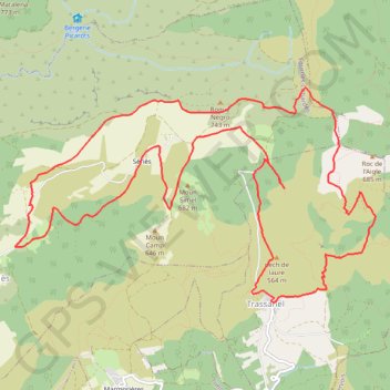 Le circuit des Maquisards - Fournes-Cabardès GPS track, route, trail