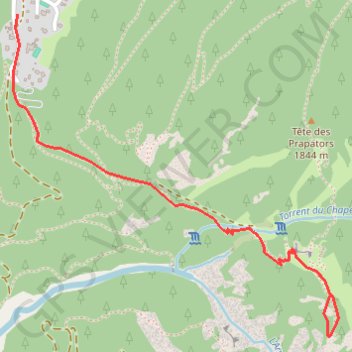 Belvédère du Chapeau GPS track, route, trail