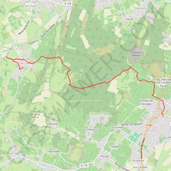 Saint Denis de Vaux - Givry GPS track, route, trail