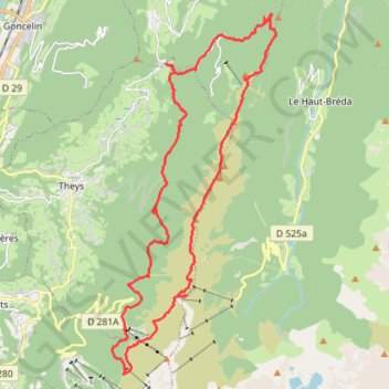 Boucle sur Belledonne GPS track, route, trail
