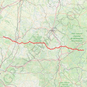 2022 0621//Égletons à Cognac -5h00 -250kms GPS track, route, trail