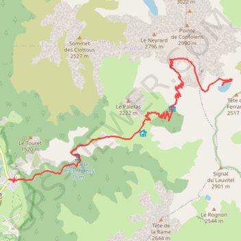 Le Périer - Lac de Plan Vianney GPS track, route, trail