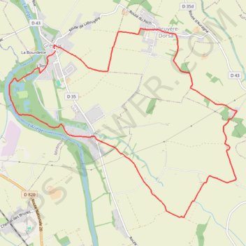 Grépiac - Ramier et côteaux GPS track, route, trail