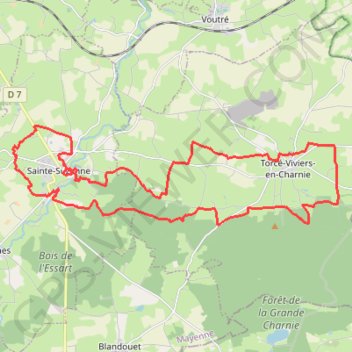 Sainte-Suzanne GPS track, route, trail