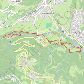 Les Echarras GPS track, route, trail