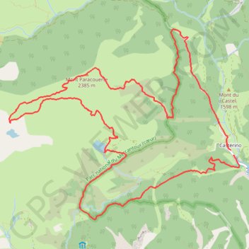 Circuit lac des Grenouilles - Lac Sainte-Marie - Mont Paracouerte GPS track, route, trail