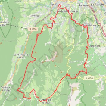 Grand tour de l'Outheran GPS track, route, trail