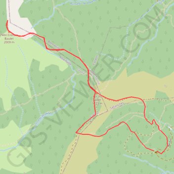 Balade dans le Val d'Arly - Le petit Croise Baulet par le col du Jaillet GPS track, route, trail